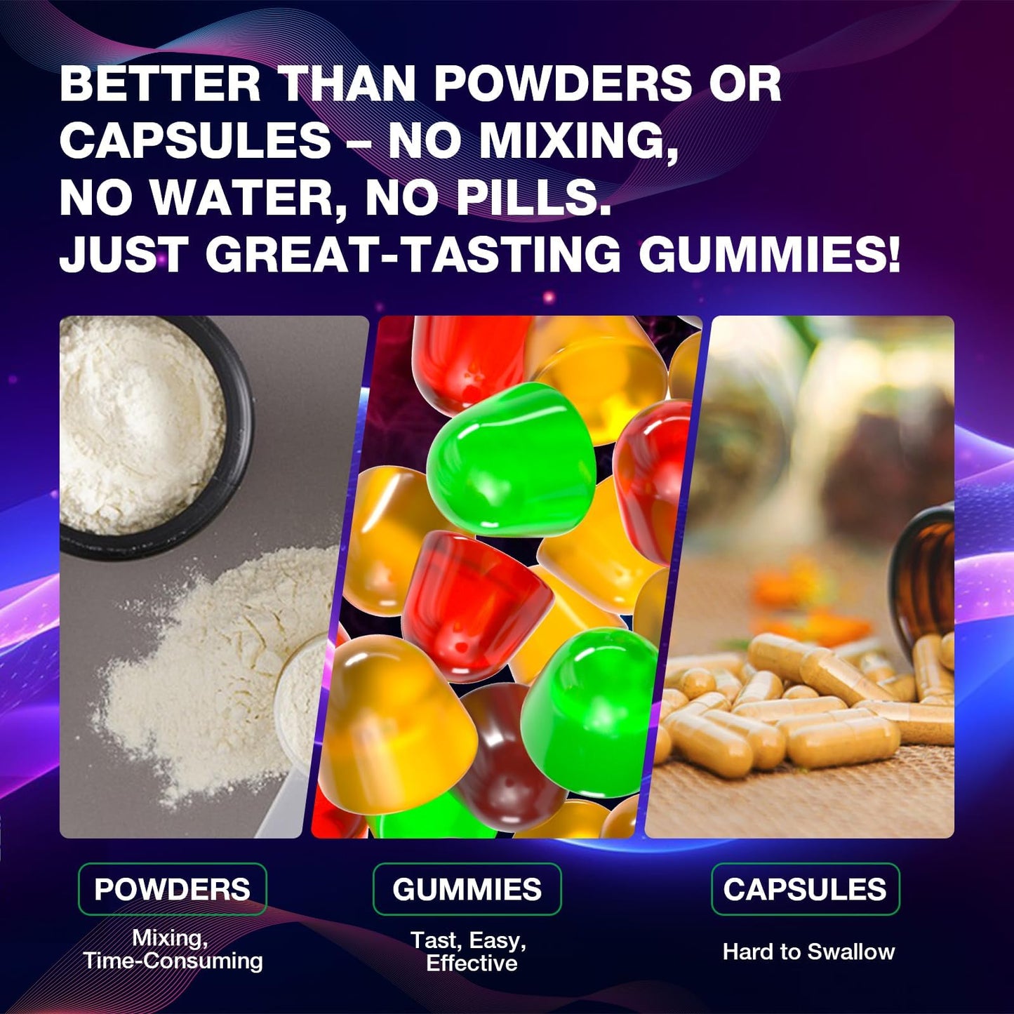 Creatine Monohydrate Gummies 5g for Women & Men – Sugar-Free Vegan, 160 Count