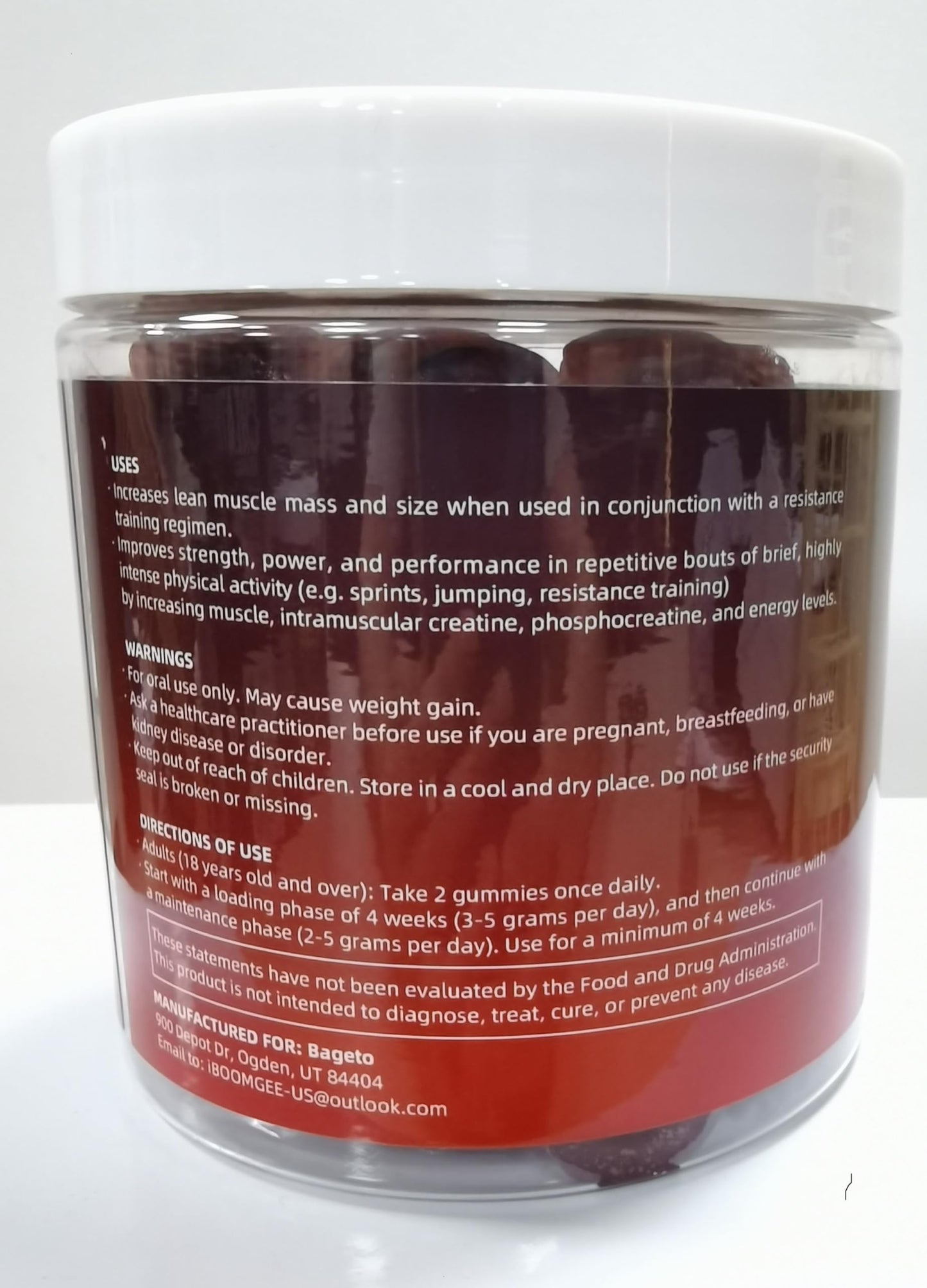Creatine Monohydrate Gummies 5000mg – 120 Count | Strength & Recovery