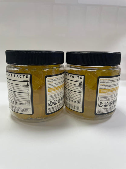 Creatine Monohydrate Gummies 5g per Serving - Sugar Free, Lemon Flavor | BCAA, Collagen, B12, D3 | 2 Pack