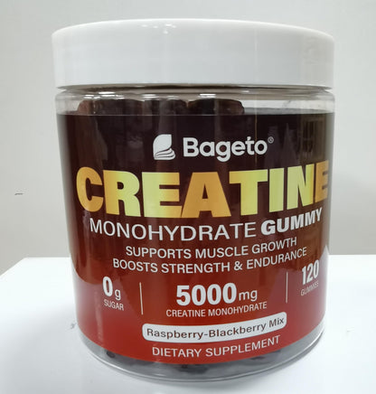 Creatine Monohydrate Gummies 5000mg – 120 Count | Strength & Recovery