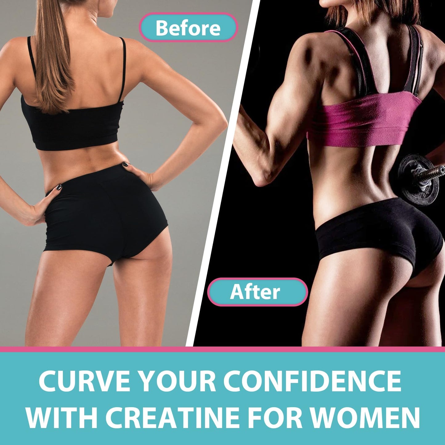 Creatine Monohydrate Gummies for Women – 60 Count | No Bloating, Taurine & B6