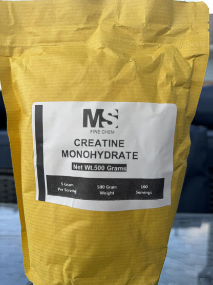 Instant Creatine Monohydrate Powder 500g – 5000mg/Serving, Micronized, Unflavored, Keto & Vegan
