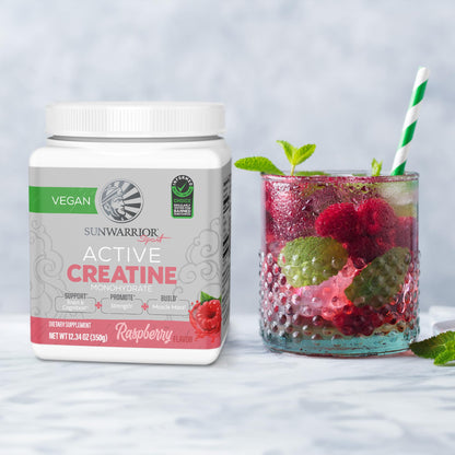 Creatine Monohydrate Powder Raspberry – 50 Servings | Vegan & Keto