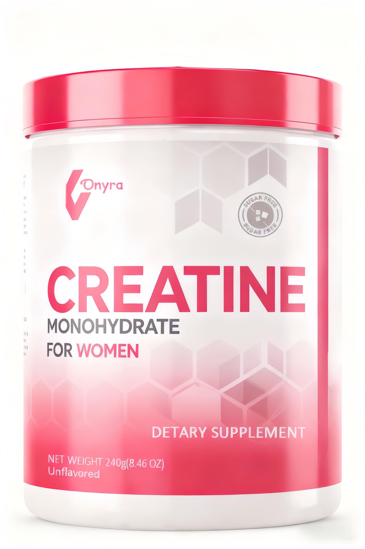 Creatine Monohydrate Powder for Women – 5000mg Creatine, 2000mg Collagen & 1g BCAA | 30 Servings