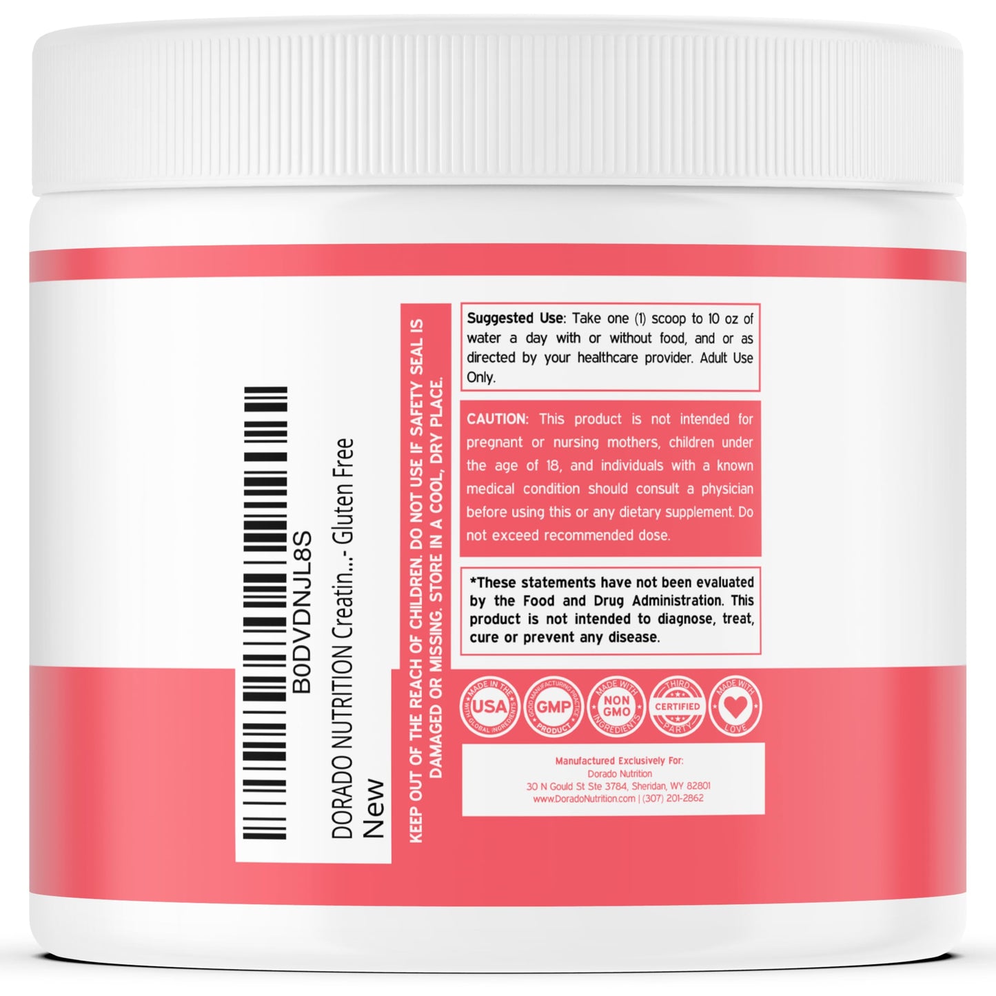Creatine for Women | Creatine Monohydrate Powder with Collagen & BCAA – 30 Servings | Non-GMO, Gluten Free, USA Made