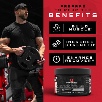 CreGAAtine Optimized Creatine Monohydrate + GAA | Muscle Build, Strength & Recovery | 60 Servings (Unflavored)