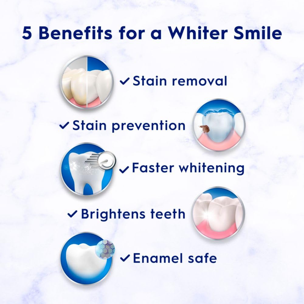 Crest 3D White Brilliance Vibrant Peppermint Toothpaste – 4.6 oz (Pack of 3) | Stain Removal & 24h Protection