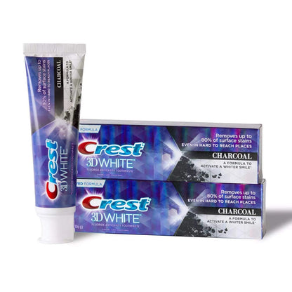 Crest 3D White Charcoal Toothpaste 4.1 oz (116 g) – Pack of 2