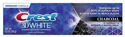 Crest 3D White Charcoal Toothpaste 4.1 oz (116 g) – Pack of 2