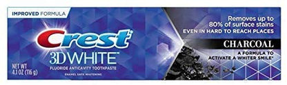 Crest 3D White Charcoal Toothpaste 4.1 oz (116 g) – Pack of 2