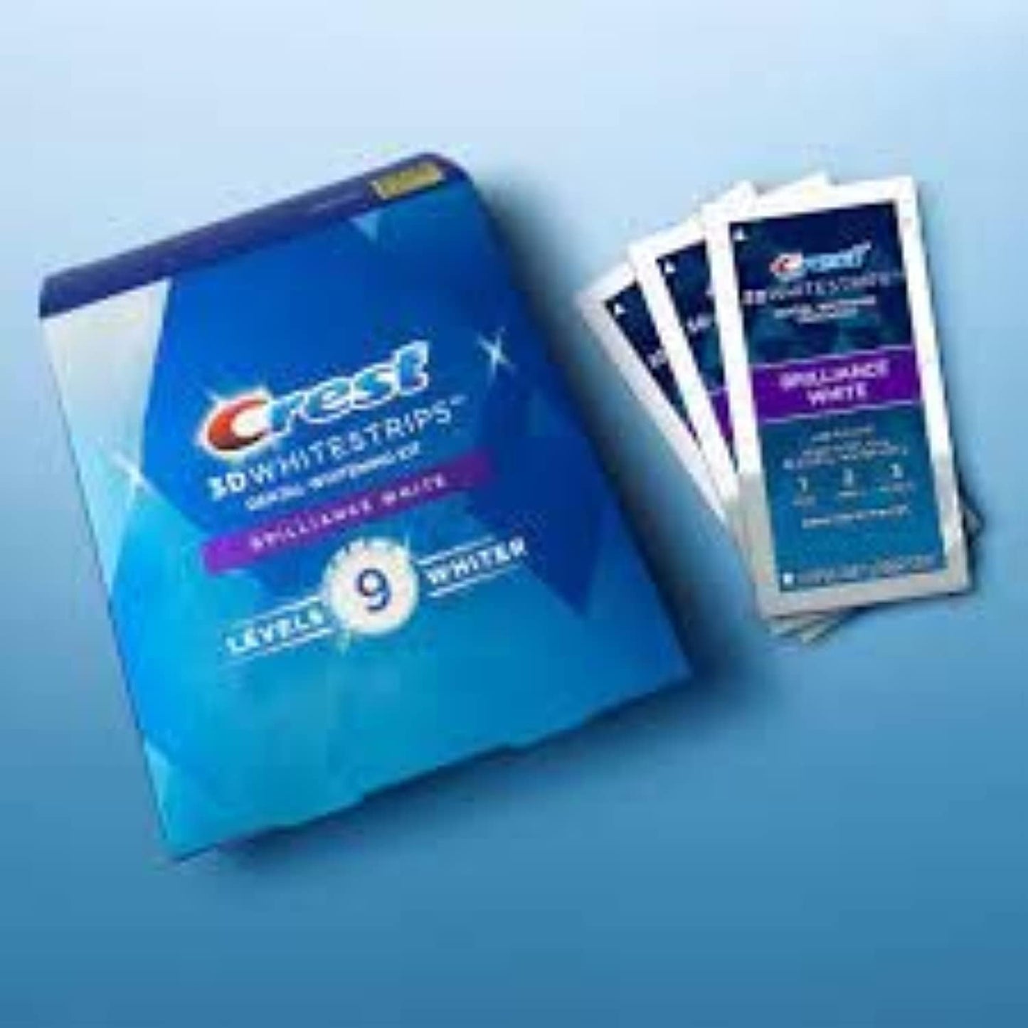 Crest 3D Whitestrips Brilliance White – 32 Strips (16 Treatments, Upper & Lower)