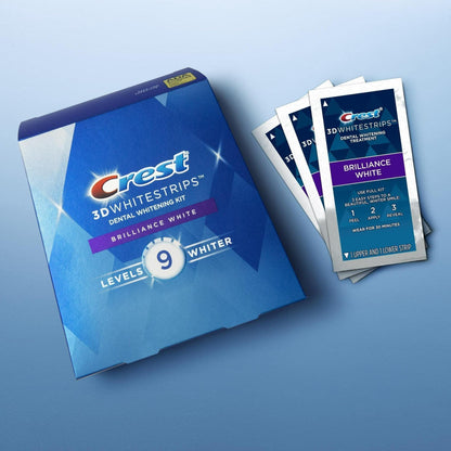 Crest 3D Whitestrips Brilliance White – 32 Strips (16 Treatments, Upper & Lower)