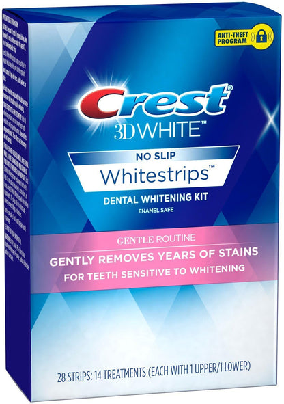 Crest 3D Whitestrips Sensitive Teeth – 28 Strips (14-Count Pack) for Teeth Whitening