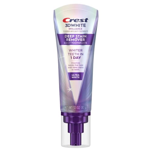 Crest 3D White Brilliance Deep Stain Remover Ultra White Toothpaste - 3.1oz