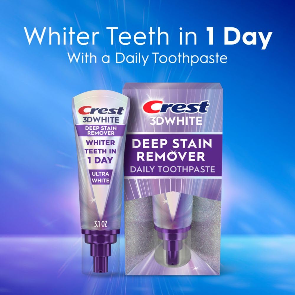 Crest 3D White Brilliance Deep Stain Remover Ultra White Toothpaste - 3.1oz