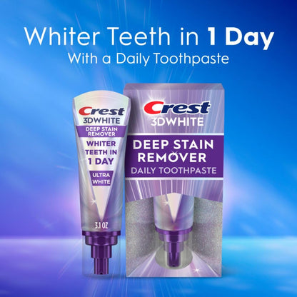 Crest 3D White Brilliance Deep Stain Remover Ultra White Toothpaste - 3.1oz