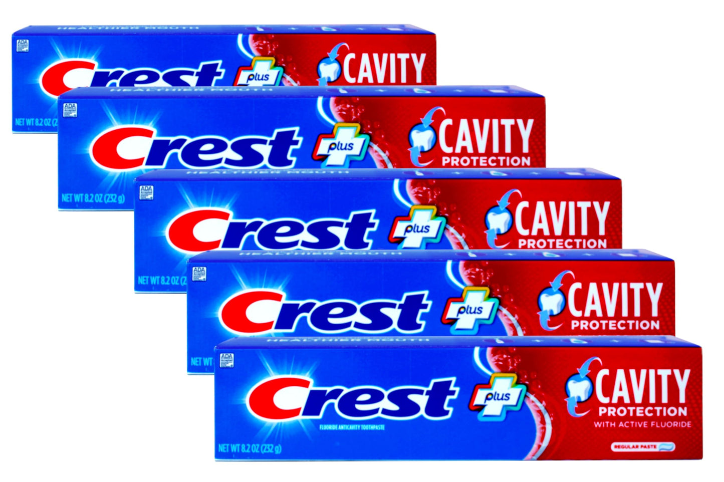 Crest Cavity Protection Toothpaste Regular - 8.2 oz Pack of 5