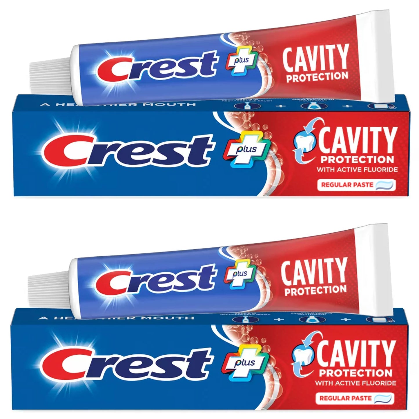 Crest Cavity Protection Toothpaste, Regular 8.2 oz (Pack of 2)