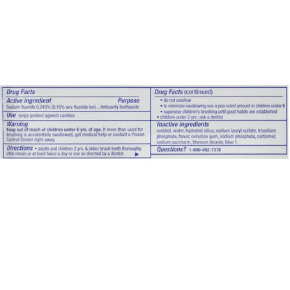Crest Cavity Protection Toothpaste, Regular 8.2 oz (Pack of 2)