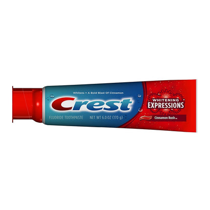 Crest Cinnamon Toothpaste, 6 Ounce (Pack of 2) | Whitening & Fresh Breath
