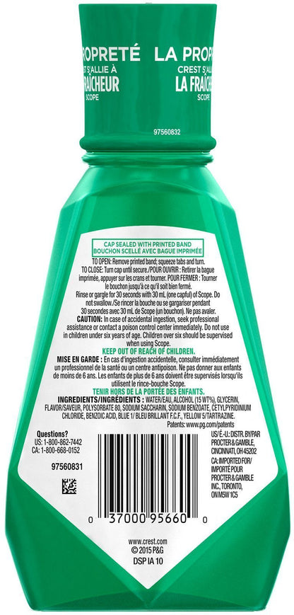 Crest Classic Mouthwash Original Formula 250 ml | Crest