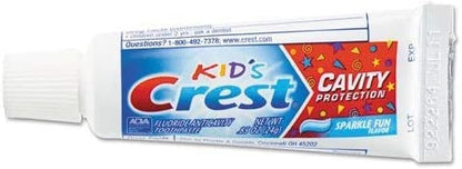 Crest Kids Cavity Protection Toothpaste – Sparkle Fun Travel Size 0.85 oz (24 g) Pack of 4