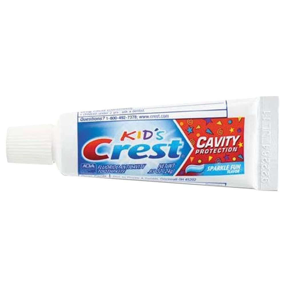 Crest Kids Cavity Protection Toothpaste - Sparkle Fun Travel Size 0.85 oz (24 g) Pack of 24