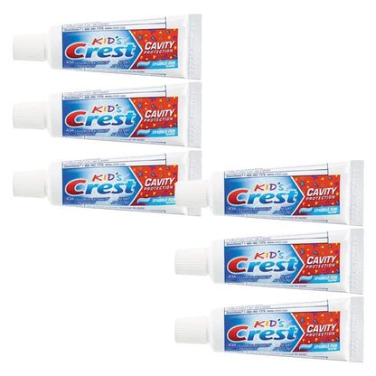 Crest Kids Sparkle Fun Cavity Protection Toothpaste – Travel Size 0.85 oz Pack of 6