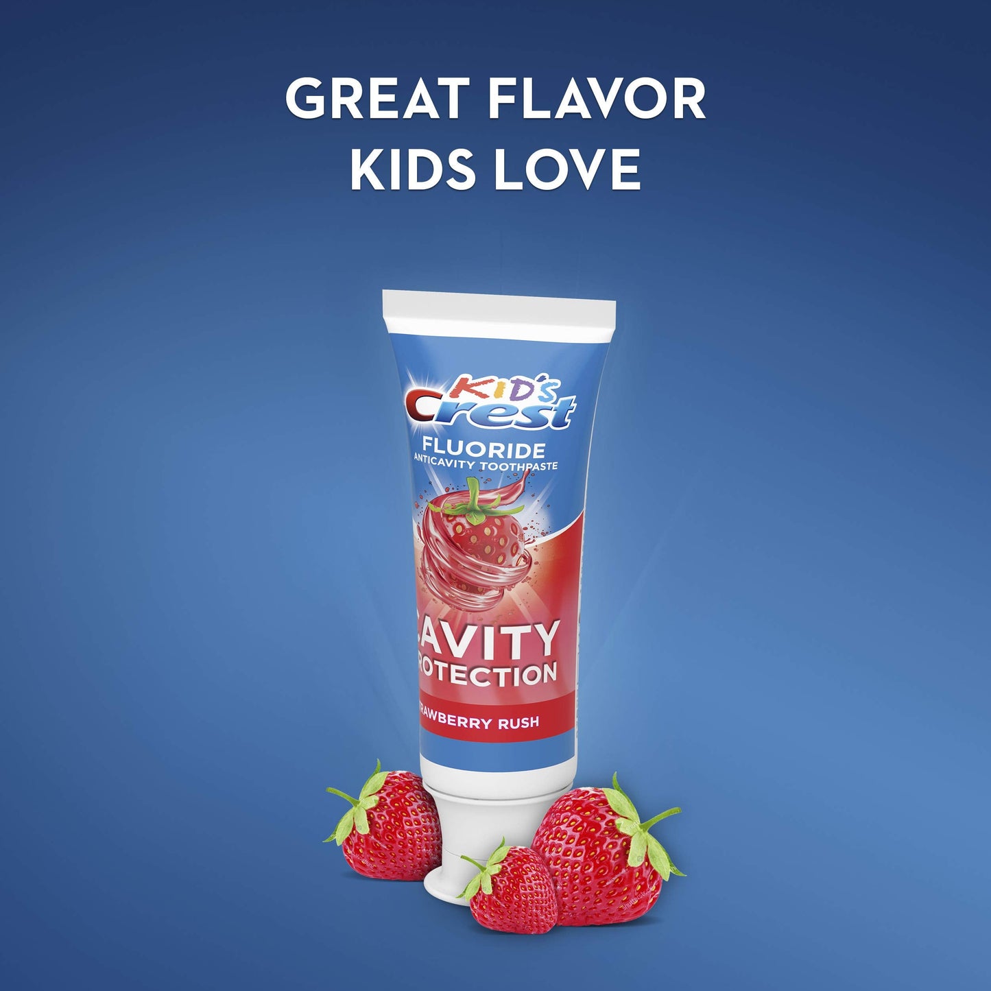 Crest Kid's Cavity Protection Fluoride Toothpaste – Strawberry Rush, 4.2 oz