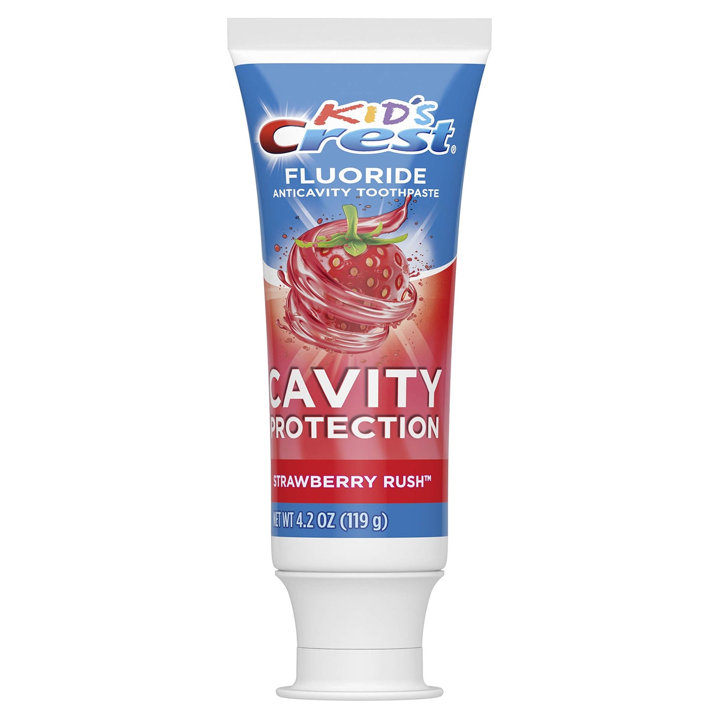 Crest Kid's Cavity Protection Fluoride Toothpaste – Strawberry Rush, 4.2 oz