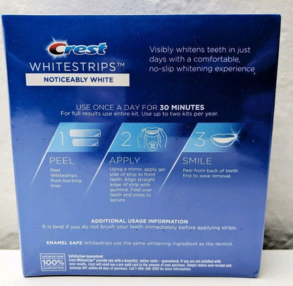 Crest Noticeably White Whitestrips – 20 Strips, 10 Treatments