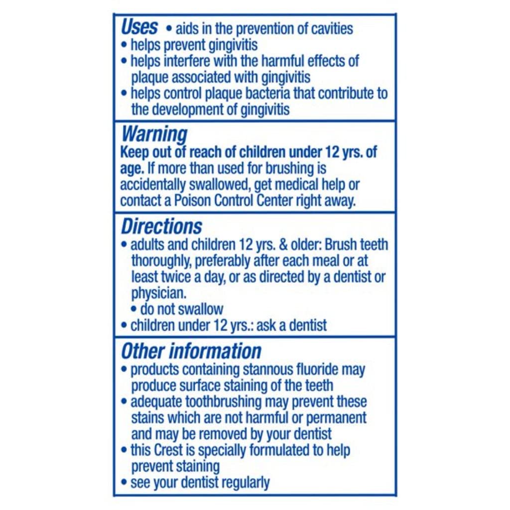 Crest Premium Plus Anti-Bacterial Toothpaste – Smooth Peppermint, 7.0 oz, Pack of 3