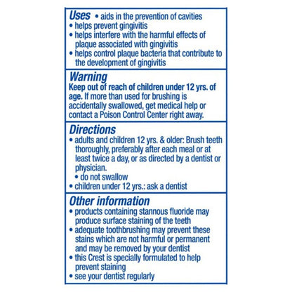 Crest Premium Plus Anti-Bacterial Toothpaste – Smooth Peppermint, 7.0 oz, Pack of 3