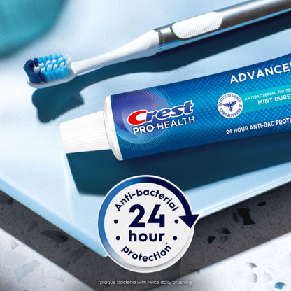 Crest Pro-Health Advanced Antibacterial Protection Toothpaste – Pack of 4 | 5 oz Mint Burst