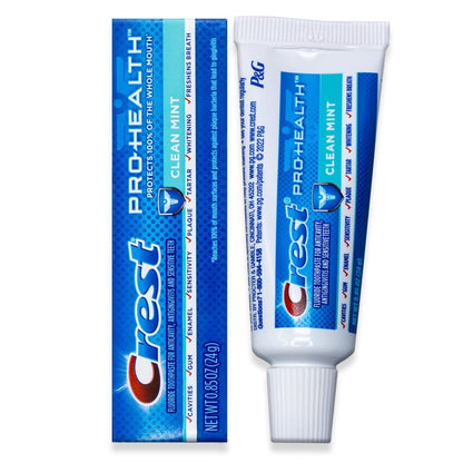Crest Pro-Health Toothpaste – Clean Mint | Travel Size, TSA Approved, 0.85 oz (Pack of 12)