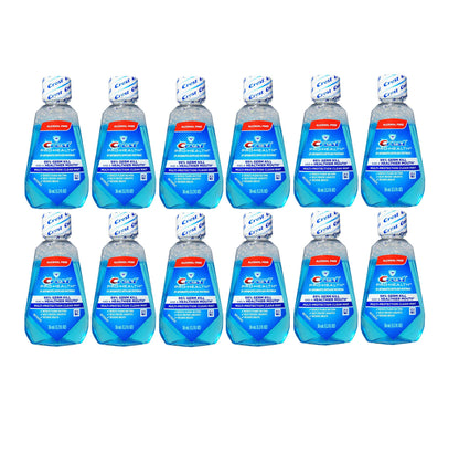 Crest Pro-Health Clean Mint Mouthwash – Travel Size 1.2 oz (32 ml), Pack of 12