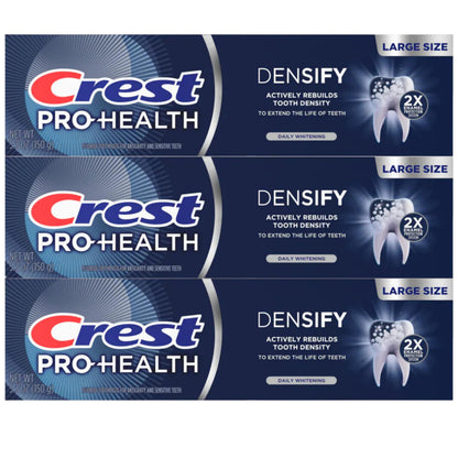 Crest Pro-Health Densify Toothpaste – Daily Whitening 5.3 oz (Pack of 3)