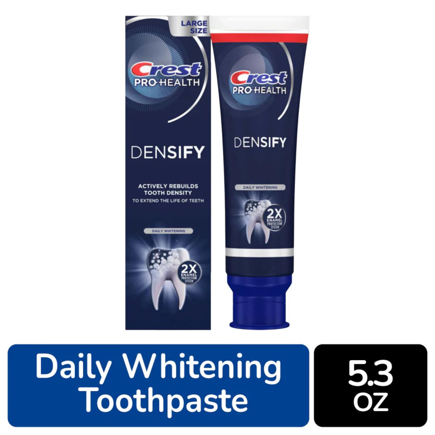 Crest Pro-Health Densify Toothpaste – Daily Whitening 5.3 oz (Pack of 3)
