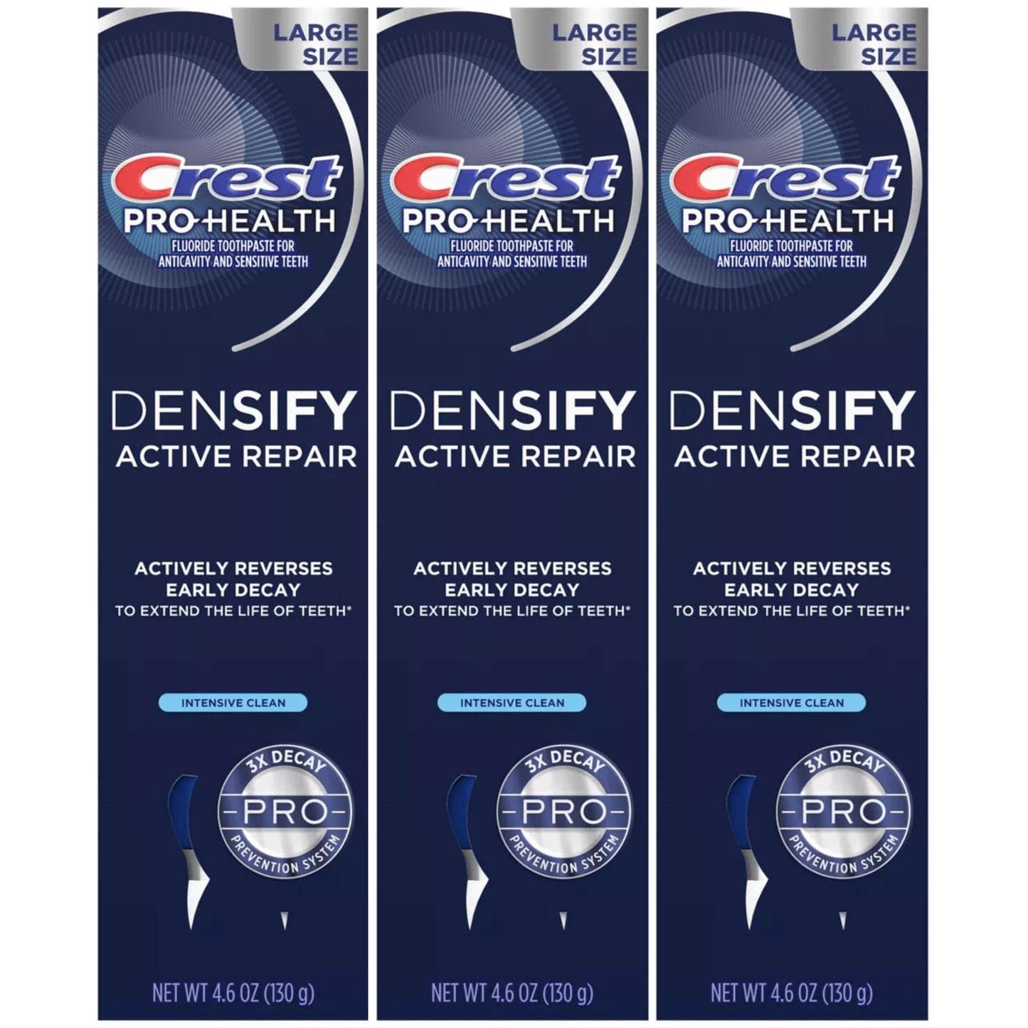 Crest Pro-Health Densify Toothpaste – Intensive Clean, 4.6 oz (Pack of 3)