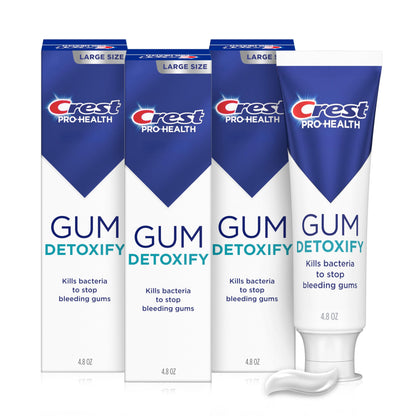 Crest Pro-Health Gum Detoxify Deep Clean Toothpaste - 4.8 oz Pack of 3 | Anticavity & Antibacterial Fluoride