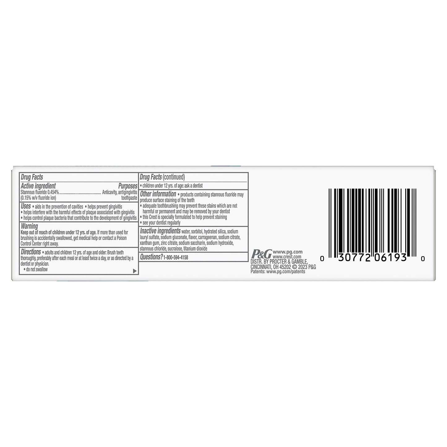 Crest Pro-Health Gum Detoxify Toothpaste – Gentle Whitening 3.7 oz