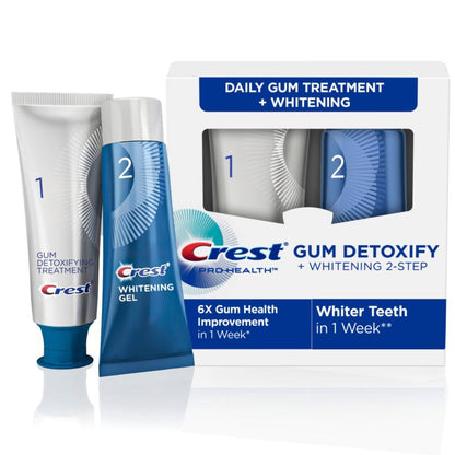 Crest Pro-Health Gum Detoxify + Whitening 2-Step Toothpaste – 4.0 oz & 2.3 oz
