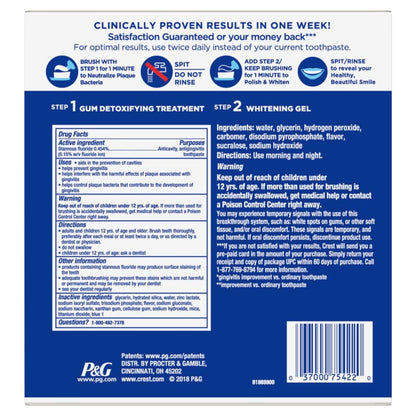 Crest Pro-Health Gum Detoxify + Whitening 2-Step Toothpaste – 4.0 oz & 2.3 oz