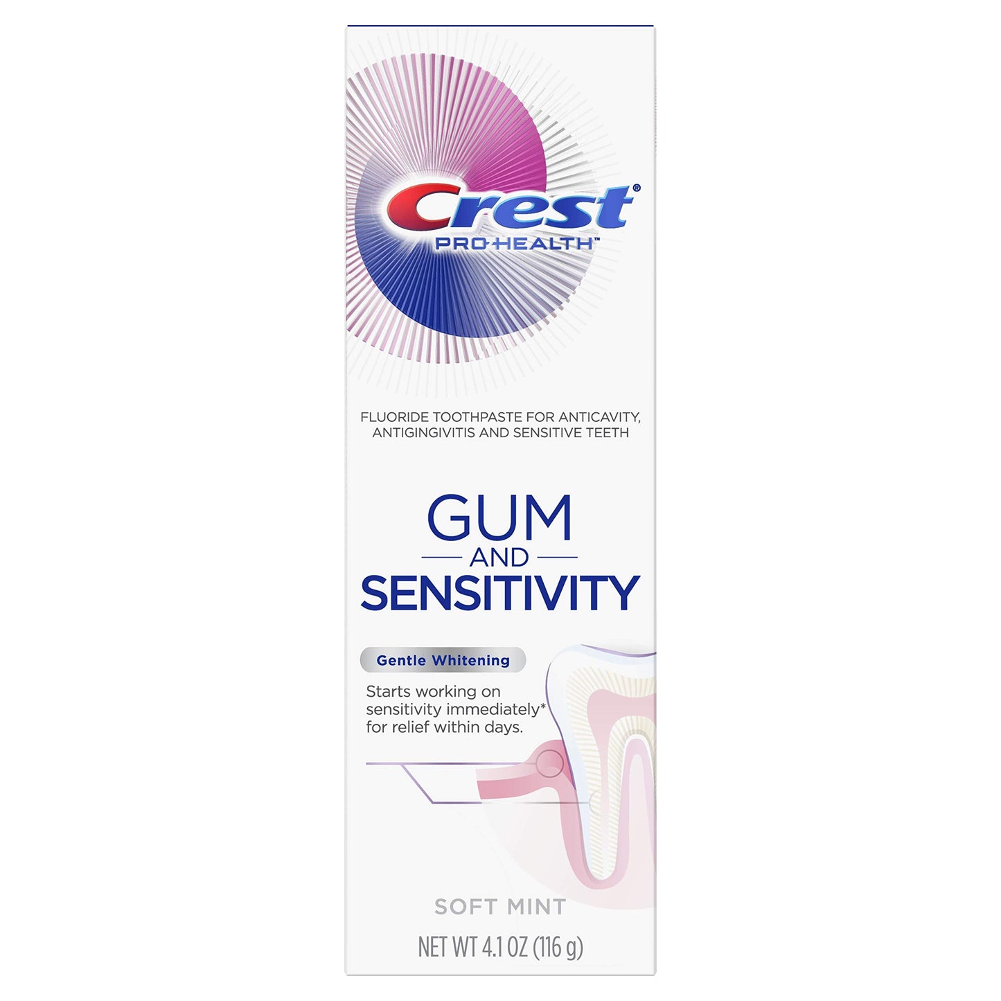 Crest Pro-Health Gum & Sensitivity Toothpaste – Gentle Whitening 4.1 oz