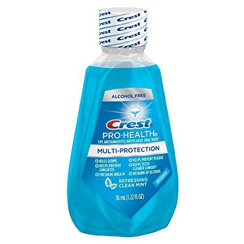 Crest Pro-Health Clean Mint Mouthwash – Travel Size 1.2 oz (32 ml), Pack of 12