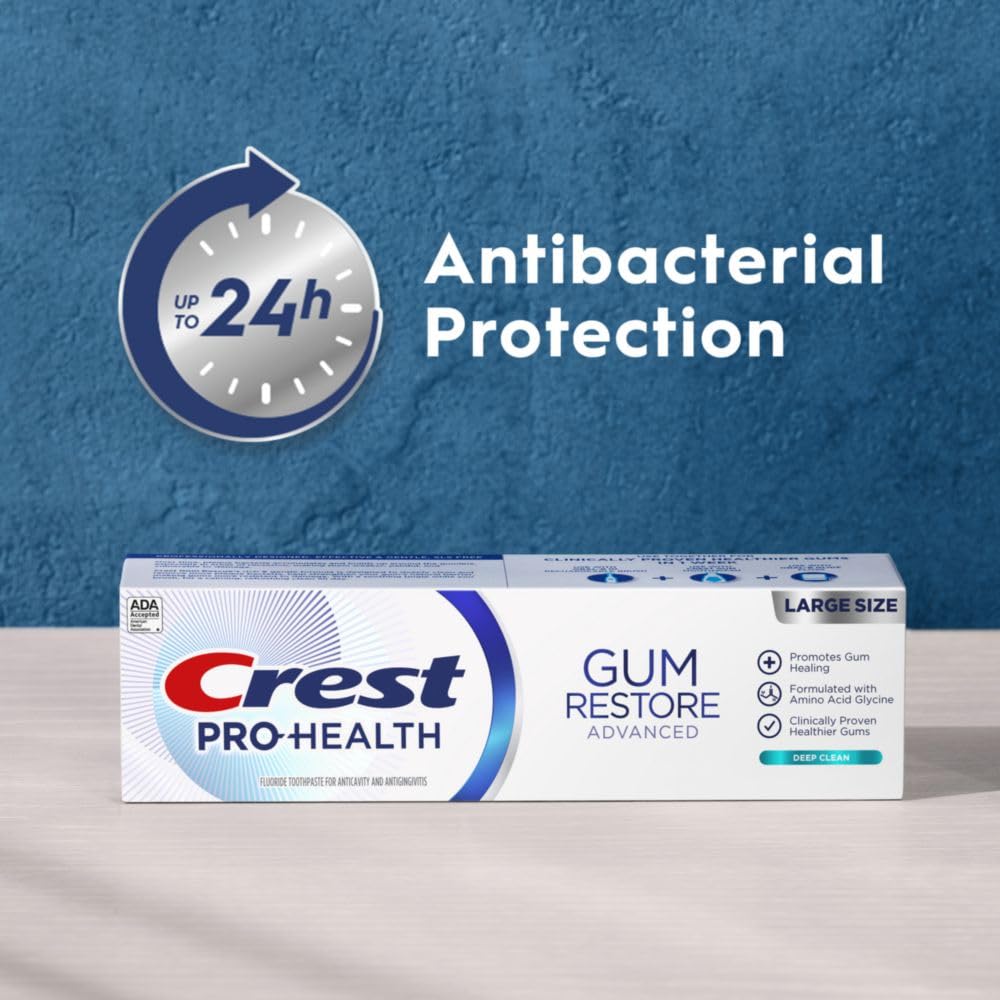 Crest Pro-Health Advanced Gum Restore Deep Clean Toothpaste 3 x 4.8 oz