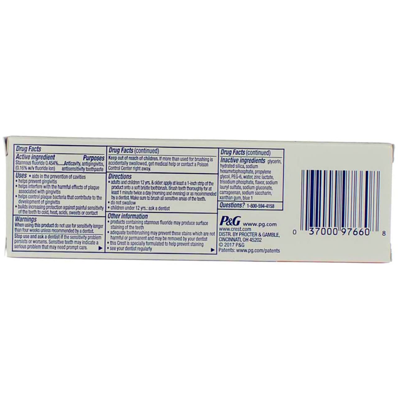 Crest Pro-Health Toothpaste Clinical Gum Protection Smooth Mint 3.5 oz Pack of 3