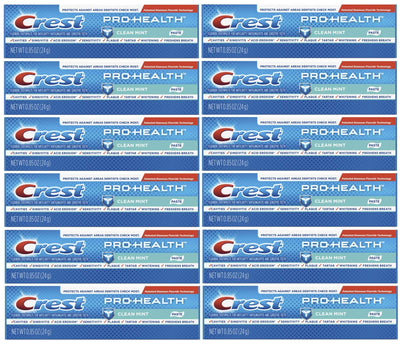 Crest Pro-Health Toothpaste – Clean Mint | Travel Size, TSA Approved, 0.85 oz (Pack of 12)
