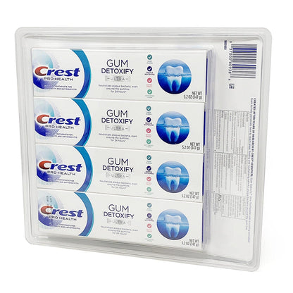 Crest Pro Health Ultra Gum Detoxify Toothpaste - 4-Pack, 5.2 oz each
