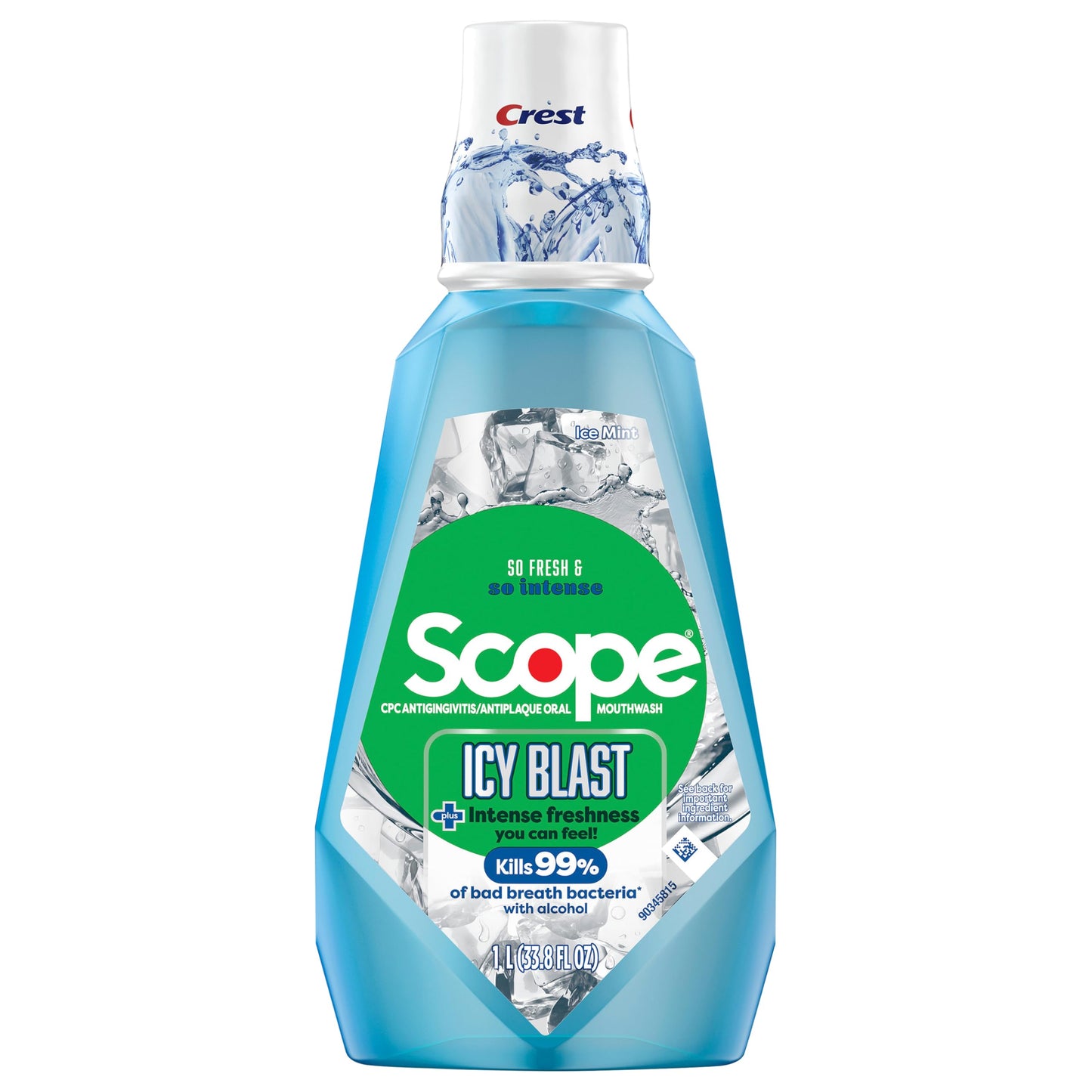 Crest Scope ICY Blast Mouthwash 33.8 fl oz